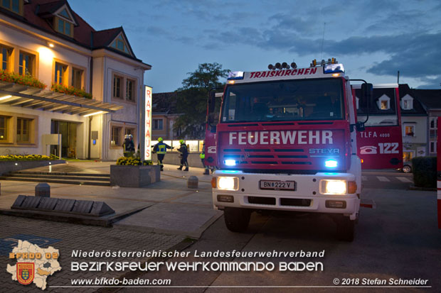 20180716 Brand im Rathaus Traiskirchen  Foto: © Stefan Schneider BFK BADEN