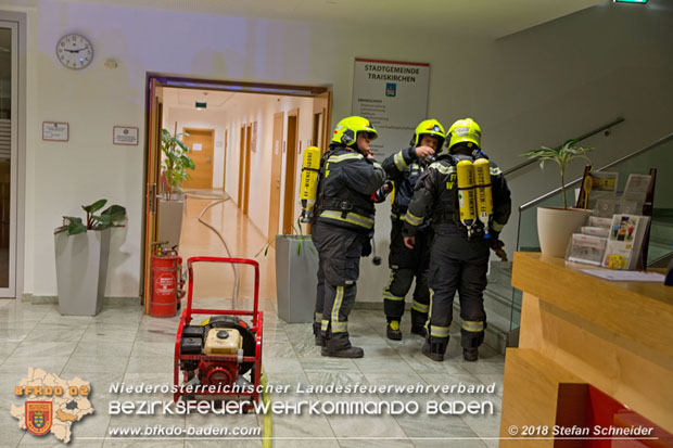 20180716 Brand im Rathaus Traiskirchen  Foto: © Stefan Schneider BFK BADEN
