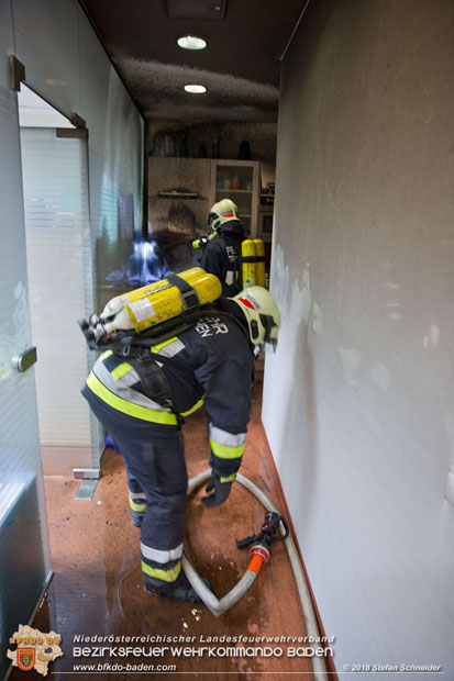 20180716 Brand im Rathaus Traiskirchen  Foto: © Stefan Schneider BFK BADEN