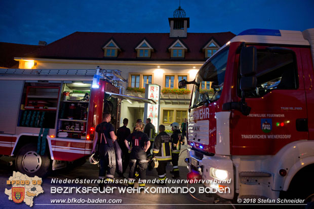 20180716 Brand im Rathaus Traiskirchen  Foto: © Stefan Schneider BFK BADEN