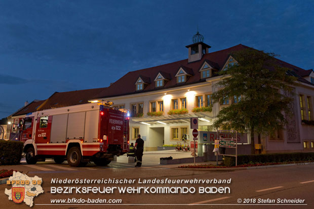 20180716 Brand im Rathaus Traiskirchen  Foto: © Stefan Schneider BFK BADEN