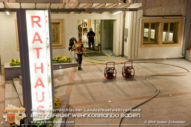 20180716 Brand im Rathaus Traiskirchen  Foto: © Stefan Schneider BFK BADEN