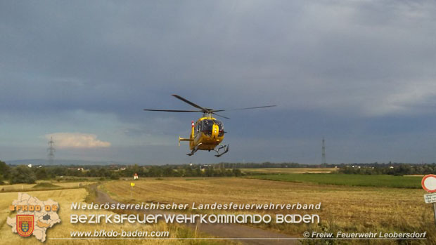 20180716 Verkehrsunfall auf der L151 Leobersdorf Richtung Matzendorf  Foto: © Werner Heiden FF Leobersdorf