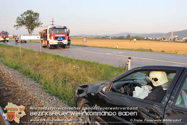 20180721 Verkehrsunfall auf der LB17 in Möllersdorf  Foto: ©  FF Möllersdorf