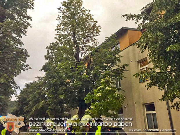 20180725 Unwetter über Enzesfeld Foto: © Freiwillige Feuerwehr Enzesfeld