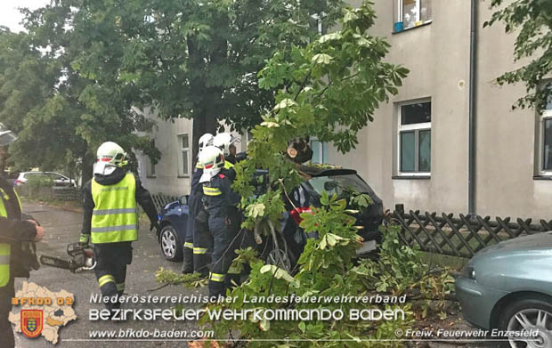 20180725 Unwetter über Enzesfeld Foto: © Freiwillige Feuerwehr Enzesfeld