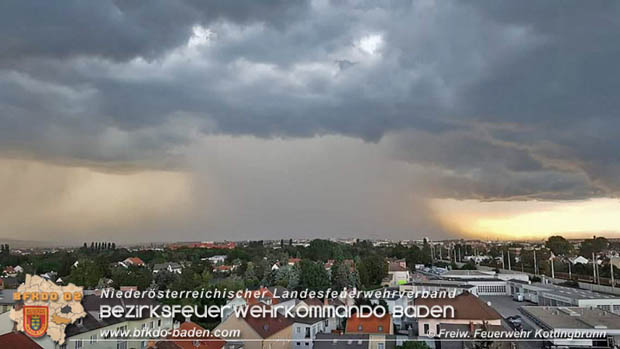 20180725 Unwetter über Kottingbrunn  Foto: © FF Kottingbrunn