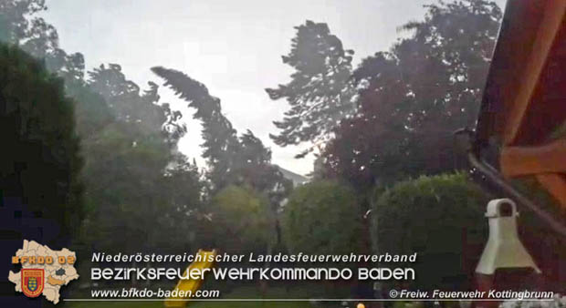 20180725 Unwetter über Kottingbrunn  Foto: © FF Kottingbrunn