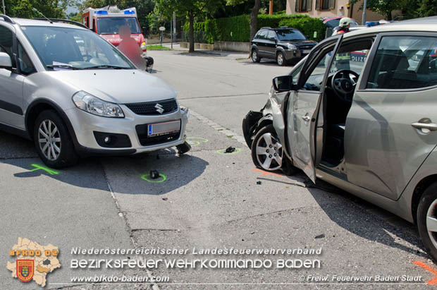 2018_07_28 Verkehrsunfall in Baden Foto: © FF Baden-Stadt / Alexandra Stosch 2018_07_28 Verkehrsunfall in Baden Foto: © FF Baden-Stadt / Alexandra Stosch