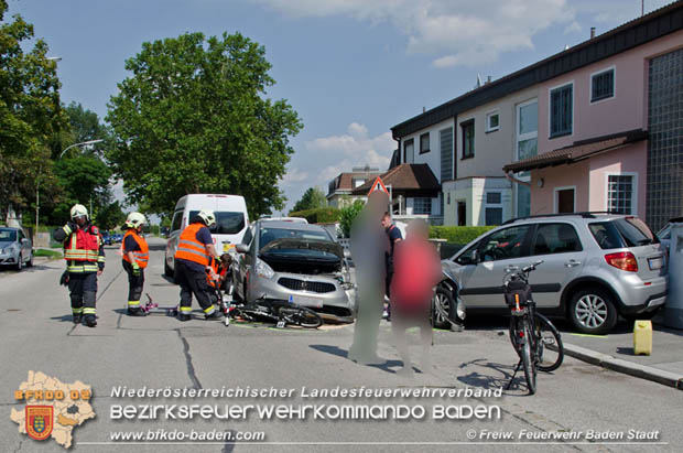2018_07_28 Verkehrsunfall in Baden Foto: © FF Baden-Stadt / Alexandra Stosch 2018_07_28 Verkehrsunfall in Baden Foto: © FF Baden-Stadt / Alexandra Stosch