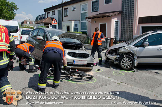 2018_07_28 Verkehrsunfall in Baden Foto: © FF Baden-Stadt / Alexandra Stosch 2018_07_28 Verkehrsunfall in Baden Foto: © FF Baden-Stadt / Alexandra Stosch