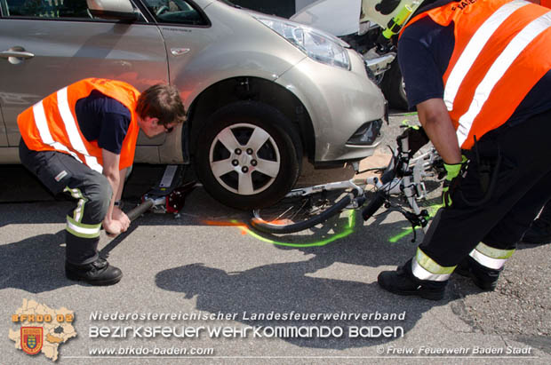 2018_07_28 Verkehrsunfall in Baden Foto: © FF Baden-Stadt / Alexandra Stosch 2018_07_28 Verkehrsunfall in Baden Foto: © FF Baden-Stadt / Alexandra Stosch