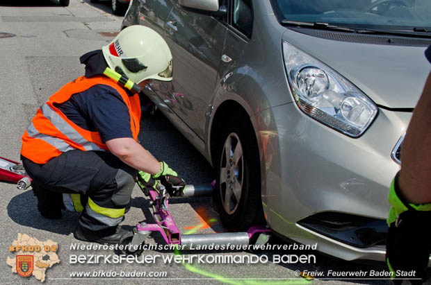 2018_07_28 Verkehrsunfall in Baden Foto: © FF Baden-Stadt / Alexandra Stosch 2018_07_28 Verkehrsunfall in Baden Foto: © FF Baden-Stadt / Alexandra Stosch