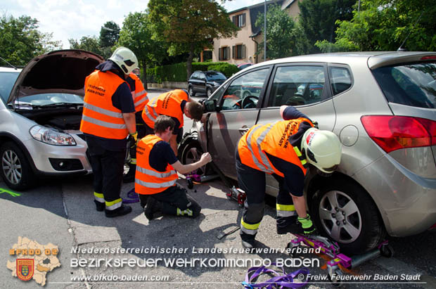 2018_07_28 Verkehrsunfall in Baden Foto: © FF Baden-Stadt / Alexandra Stosch 2018_07_28 Verkehrsunfall in Baden Foto: © FF Baden-Stadt / Alexandra Stosch