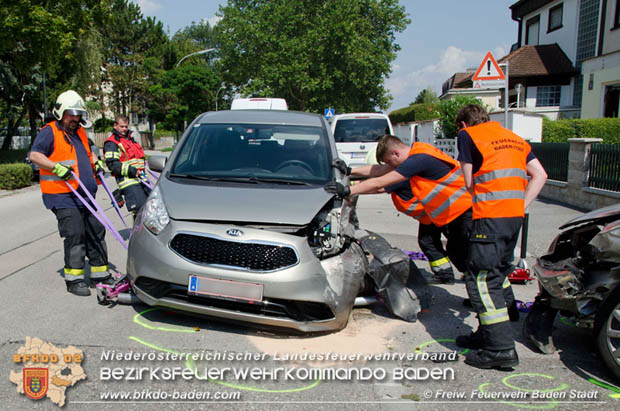 2018_07_28 Verkehrsunfall in Baden Foto: © FF Baden-Stadt / Alexandra Stosch 2018_07_28 Verkehrsunfall in Baden Foto: © FF Baden-Stadt / Alexandra Stosch