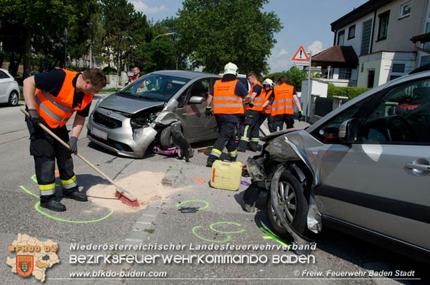 2018_07_28 Verkehrsunfall in Baden Foto: © FF Baden-Stadt / Alexandra Stosch 2018_07_28 Verkehrsunfall in Baden Foto: © FF Baden-Stadt / Alexandra Stosch