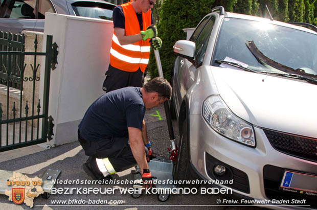 2018_07_28 Verkehrsunfall in Baden Foto: © FF Baden-Stadt / Alexandra Stosch 2018_07_28 Verkehrsunfall in Baden Foto: © FF Baden-Stadt / Alexandra Stosch