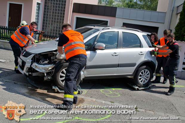 2018_07_28 Verkehrsunfall in Baden Foto: © FF Baden-Stadt / Alexandra Stosch 2018_07_28 Verkehrsunfall in Baden Foto: © FF Baden-Stadt / Alexandra Stosch