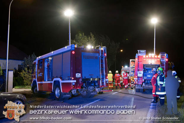 20180730 Verkehrsunfall mit Personenrettung in Pottendorf  Foto: © Stefan Schneider