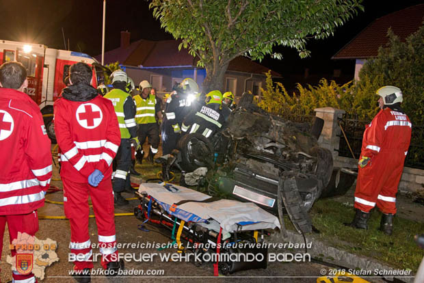 20180730 Verkehrsunfall mit Personenrettung in Pottendorf  Foto: © Stefan Schneider