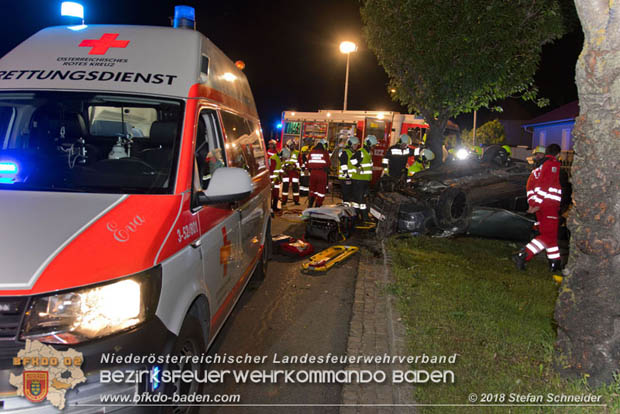 20180730 Verkehrsunfall mit Personenrettung in Pottendorf  Foto: © Stefan Schneider