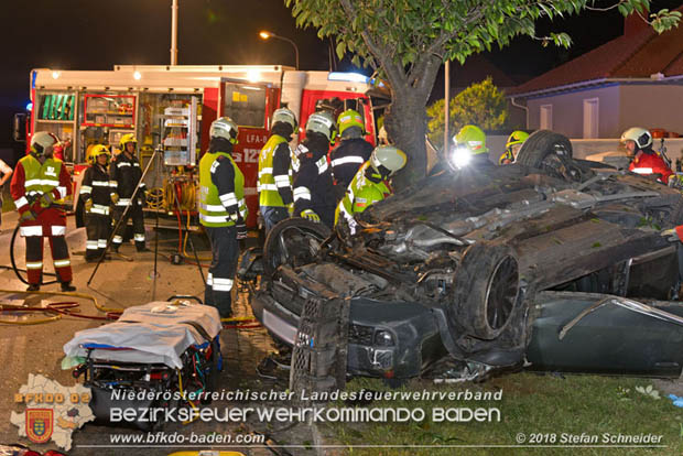 20180730 Verkehrsunfall mit Personenrettung in Pottendorf  Foto: © Stefan Schneider