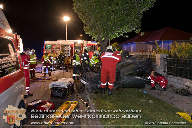 20180730 Verkehrsunfall mit Personenrettung in Pottendorf  Foto: © Stefan Schneider