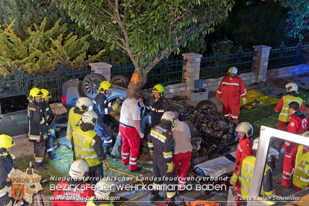 20180730 Verkehrsunfall mit Personenrettung in Pottendorf  Foto: © Stefan Schneider