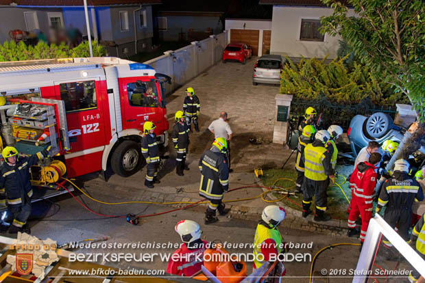 20180730 Verkehrsunfall mit Personenrettung in Pottendorf  Foto: © Stefan Schneider