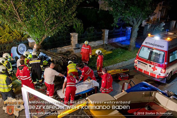 20180730 Verkehrsunfall mit Personenrettung in Pottendorf  Foto: © Stefan Schneider