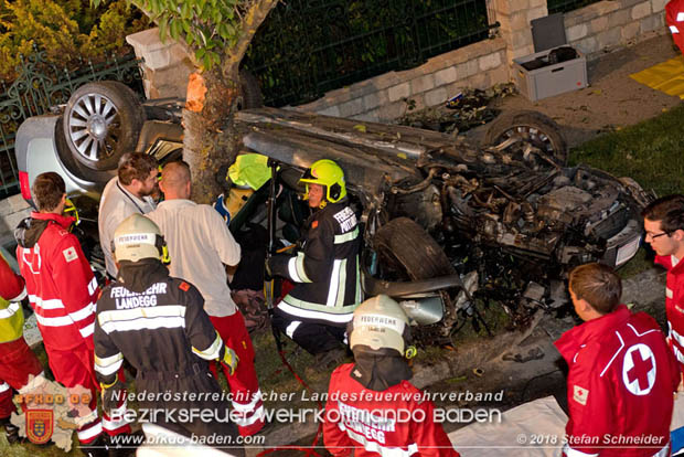 20180730 Verkehrsunfall mit Personenrettung in Pottendorf  Foto: © Stefan Schneider