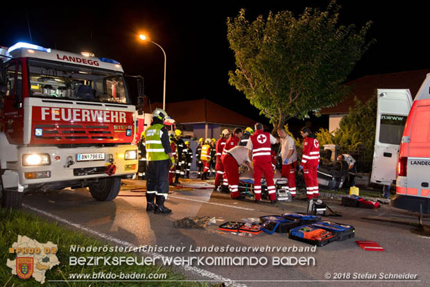 20180730 Verkehrsunfall mit Personenrettung in Pottendorf  Foto: © Stefan Schneider