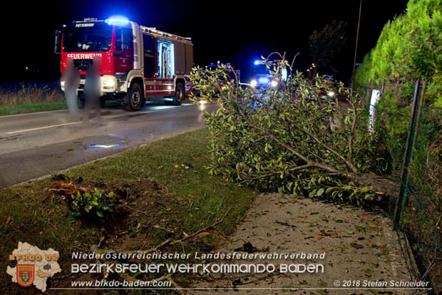 20180730 Verkehrsunfall mit Personenrettung in Pottendorf  Foto: © Stefan Schneider
