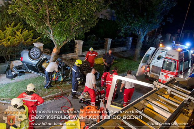 20180730 Verkehrsunfall mit Personenrettung in Pottendorf  Foto: © Stefan Schneider