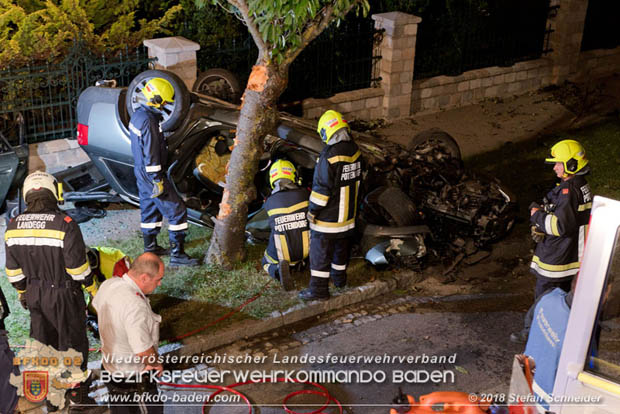 20180730 Verkehrsunfall mit Personenrettung in Pottendorf  Foto: © Stefan Schneider