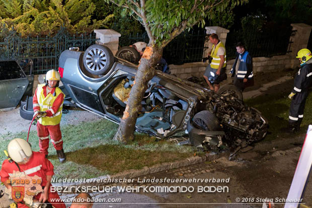 20180730 Verkehrsunfall mit Personenrettung in Pottendorf  Foto: © Stefan Schneider