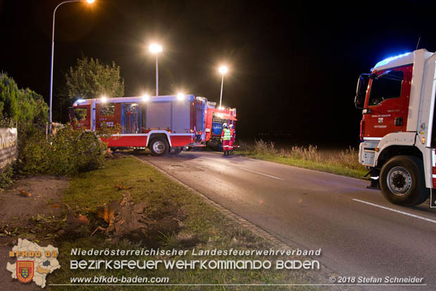 20180730 Verkehrsunfall mit Personenrettung in Pottendorf  Foto: © Stefan Schneider