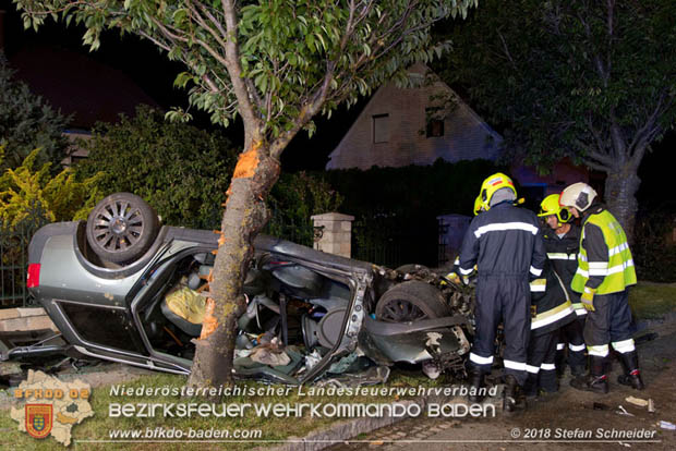 20180730 Verkehrsunfall mit Personenrettung in Pottendorf  Foto: © Stefan Schneider