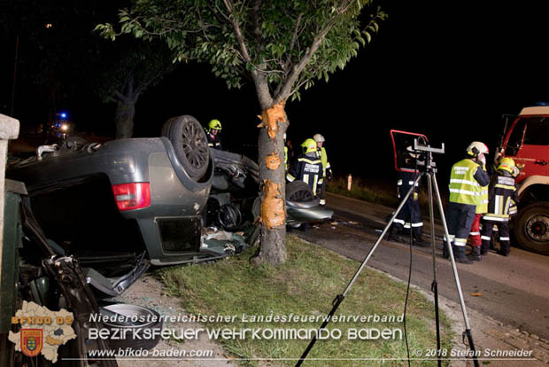20180730 Verkehrsunfall mit Personenrettung in Pottendorf  Foto: © Stefan Schneider