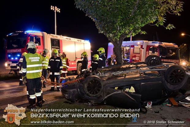 20180730 Verkehrsunfall mit Personenrettung in Pottendorf  Foto: © Stefan Schneider
