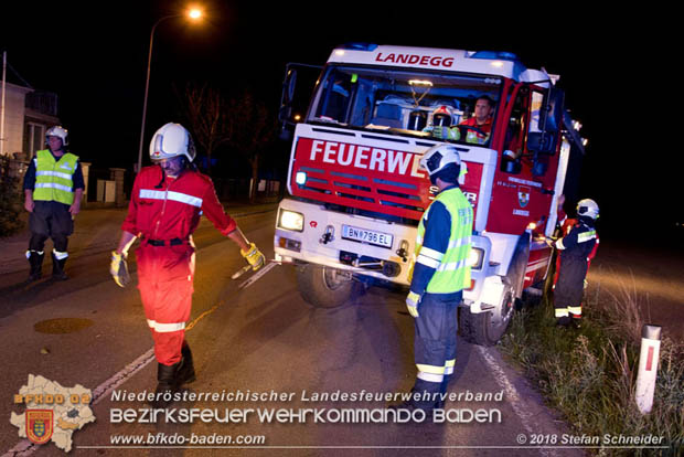 20180730 Verkehrsunfall mit Personenrettung in Pottendorf  Foto: © Stefan Schneider