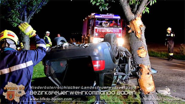 20180730 Verkehrsunfall mit Personenrettung in Pottendorf  Foto: © Stefan Schneider