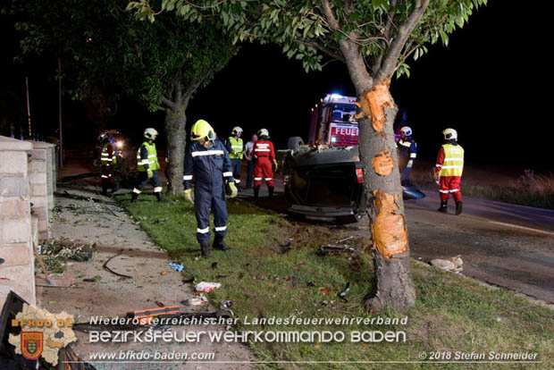 20180730 Verkehrsunfall mit Personenrettung in Pottendorf  Foto: © Stefan Schneider