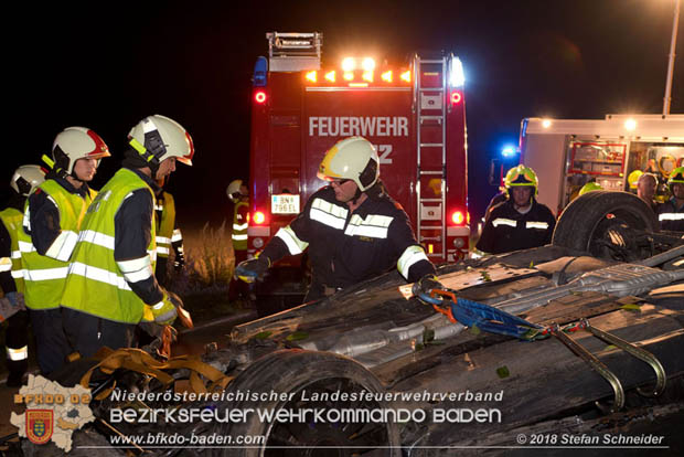 20180730 Verkehrsunfall mit Personenrettung in Pottendorf  Foto: © Stefan Schneider