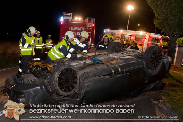 20180730 Verkehrsunfall mit Personenrettung in Pottendorf  Foto: © Stefan Schneider