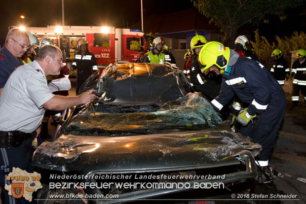 20180730 Verkehrsunfall mit Personenrettung in Pottendorf  Foto: © Stefan Schneider