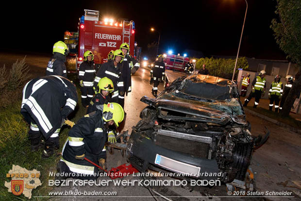 20180730 Verkehrsunfall mit Personenrettung in Pottendorf  Foto: © Stefan Schneider