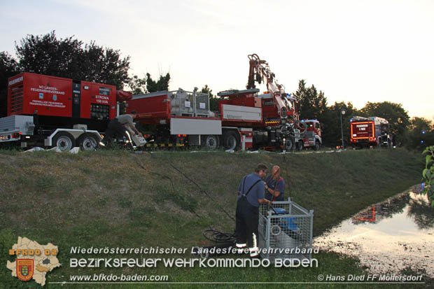 20180809 Kleingartensiedlung in Traiskirchen nach Wasserrohrbruch überflutet  Foto: © Hans Dietl FF Möllersdorf