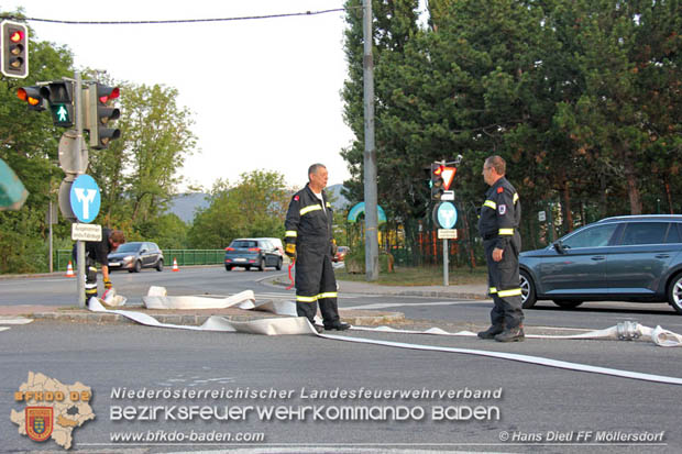 20180809 Kleingartensiedlung in Traiskirchen nach Wasserrohrbruch überflutet  Foto: © Hans Dietl FF Möllersdorf