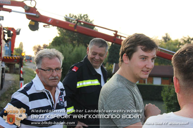 20180809 Kleingartensiedlung in Traiskirchen nach Wasserrohrbruch überflutet  Foto: © Hans Dietl FF Möllersdorf